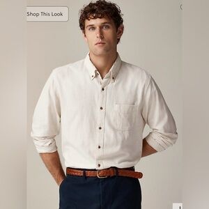 J.Crew Brush Twill Shirt in paper birch